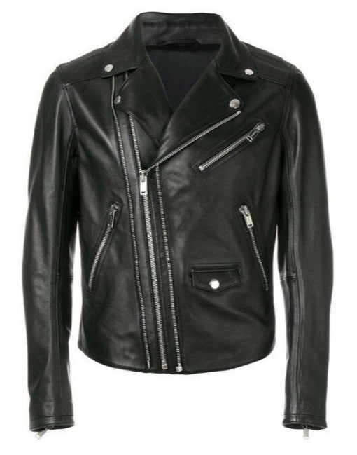 Men's Dual-Cross Zipper Perfecto Leather Jacket | Shop Now - Bioleathers