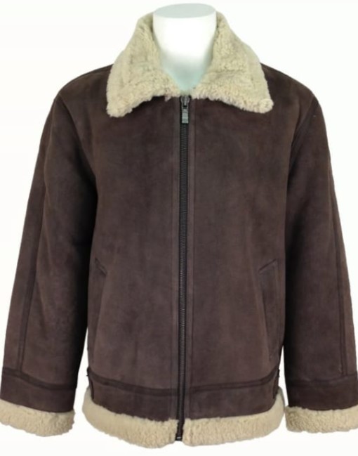 Men’s Aviator B3 Shearling Suede Leather Jacket | Shop Now - Bioleathers