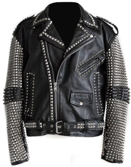 Studded biker jacket