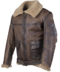 brown b3 leather jacket