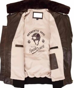 Men Brown Leather Jacket