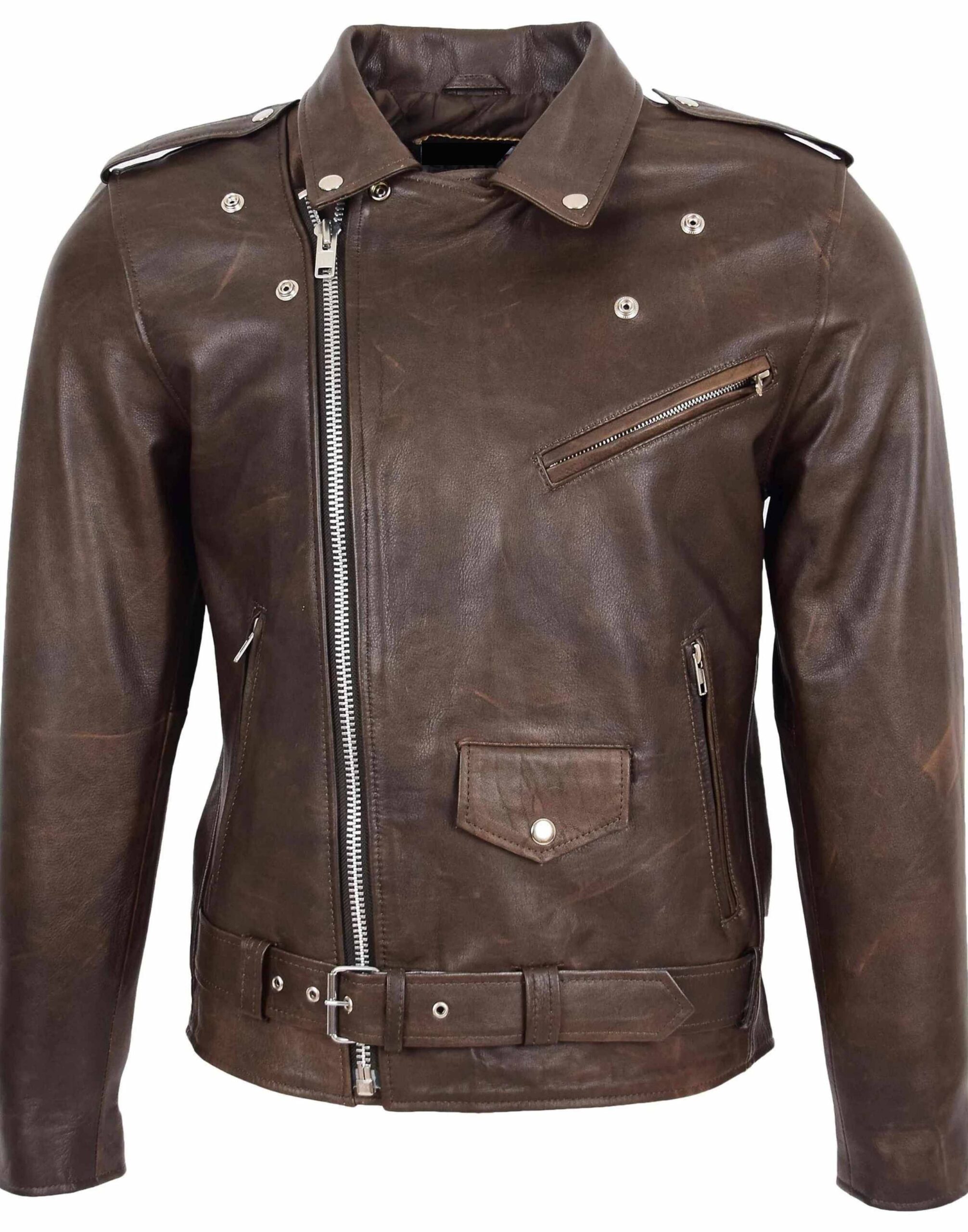 Mens Rockera Cow-Hide Leather Jacket | Shop Online Now - Bioleathers