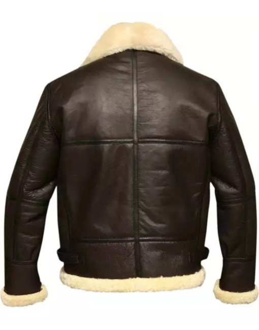 Men winter leather jacket