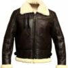Aviator leather jacket