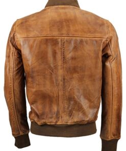 Men bomber Leather Jacket