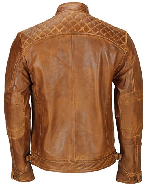 Tan biker jacket