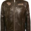 Brown biker Leather Jacket
