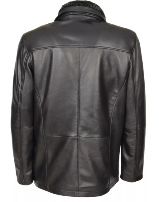 black parker leather jacket