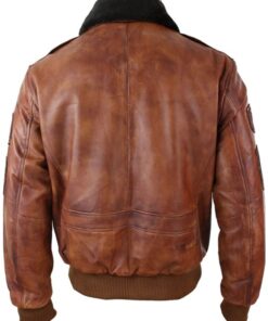 light brown bomber leather jacket