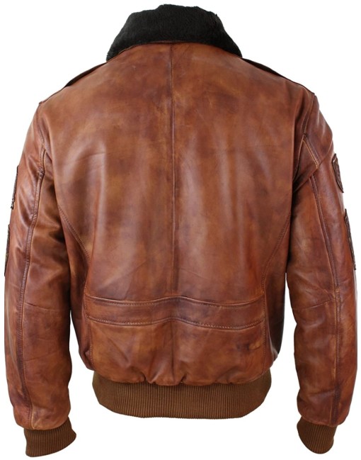 light brown bomber leather jacket