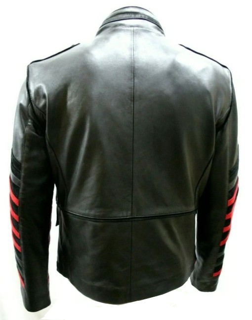 black vintage racer jacket