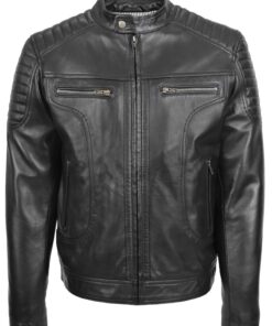 Men Black Leather Jacket