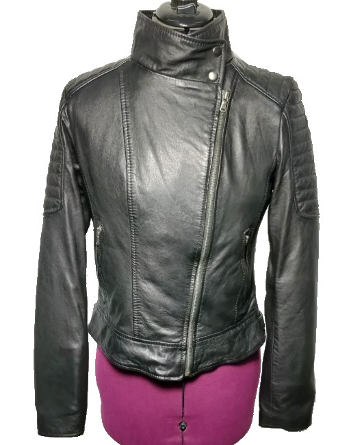 Womens Classic Racer Leather Jacket | bioleathers.com