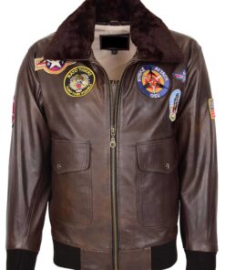top gun leather jacket